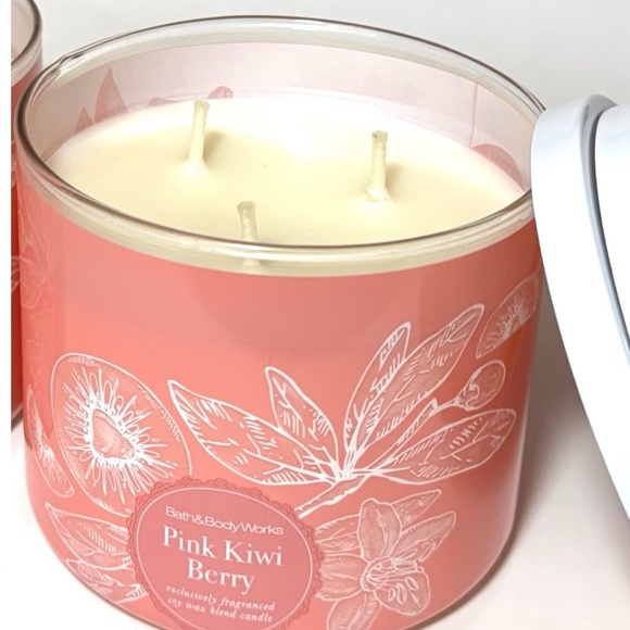 PINK KIWI BERRY 3 Wick Candle - Picture 2 of 3